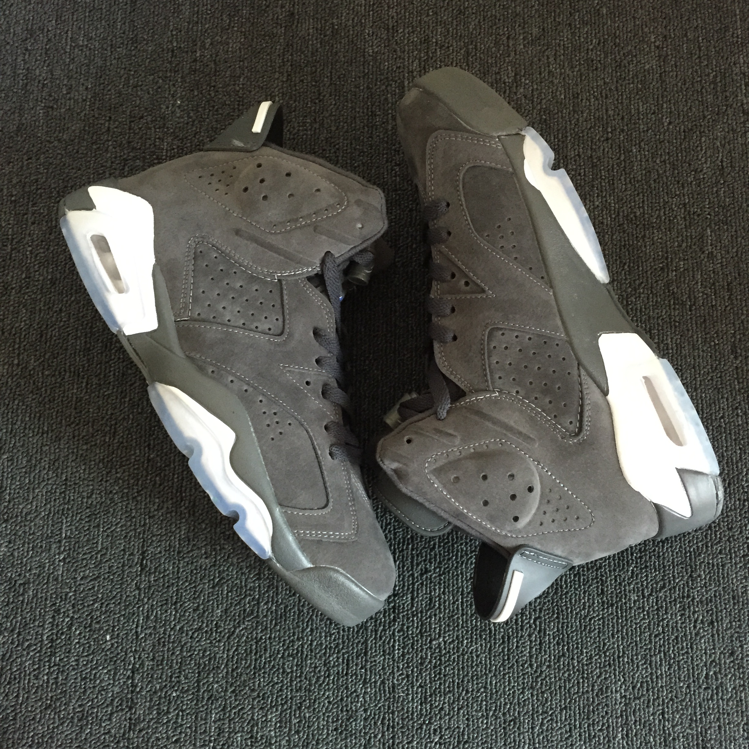 2018 Air Jordan 6 Retro Grey White - Click Image to Close